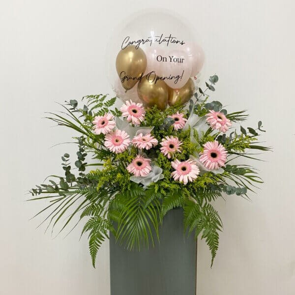 Pink Embrace Congratulation Stand