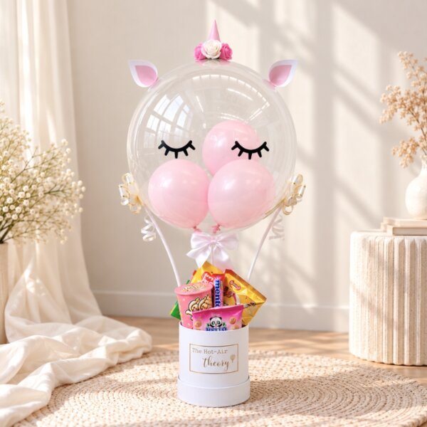 Whimsical Unicorn Hot Air Balloon (Snack Box)