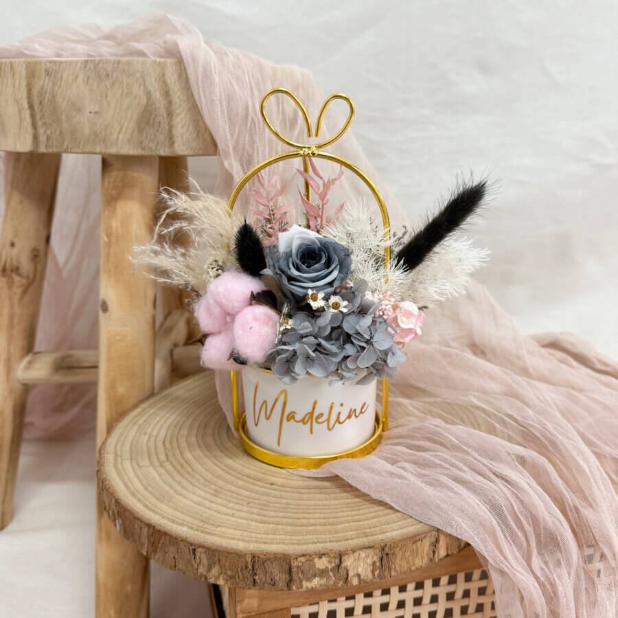 Timeless Periwinkle Pot - Pink Grey