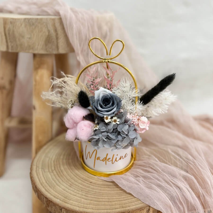 Timeless Periwinkle Pot - Pink Grey