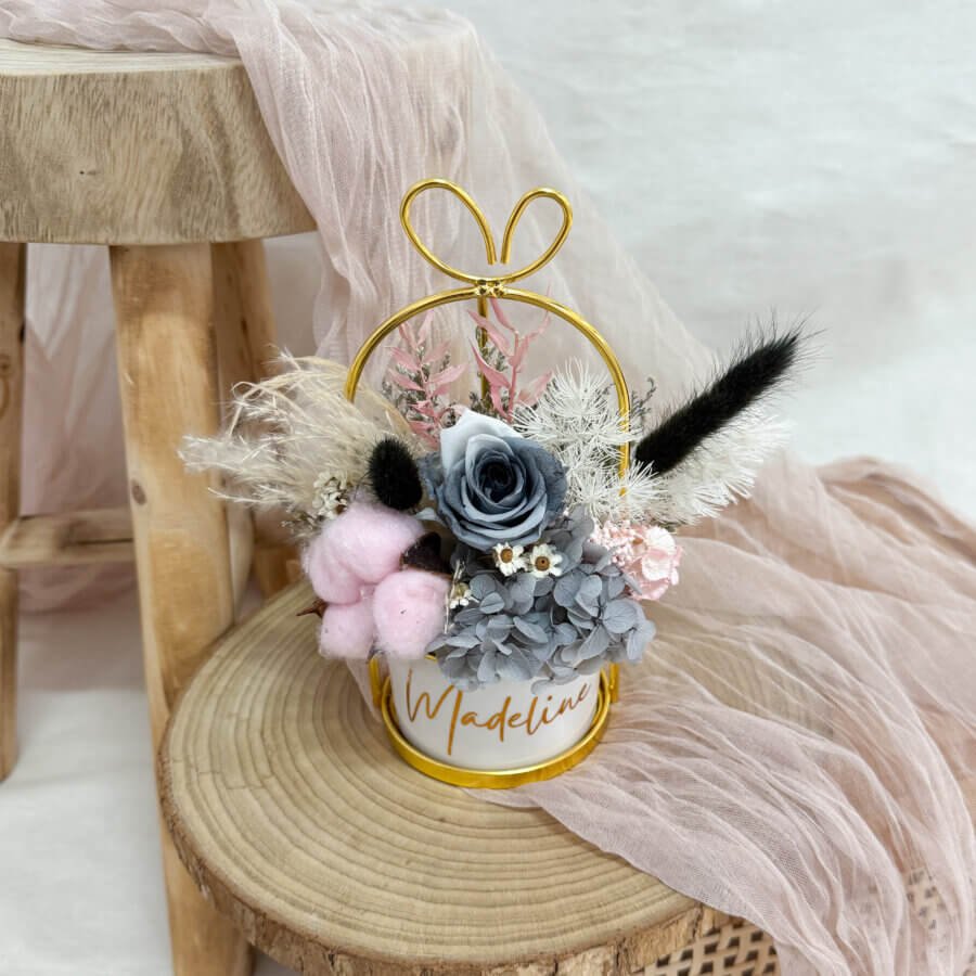 Timeless Periwinkle Pot - Pink Grey