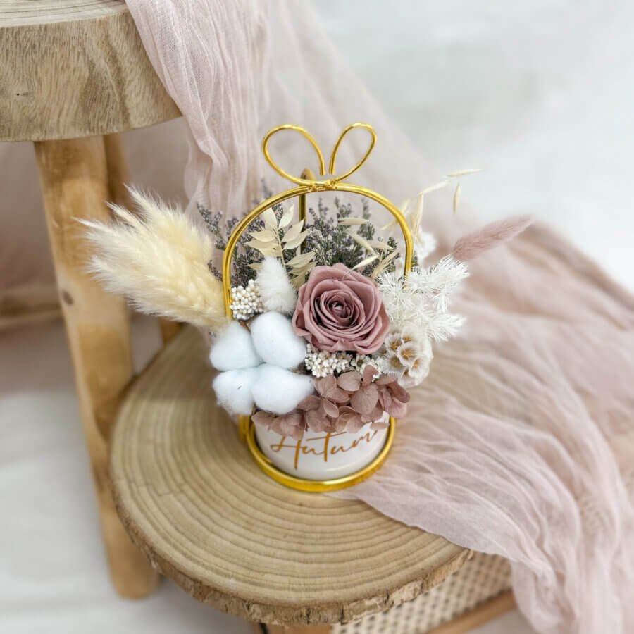 Timeless Periwinkle Pot - Cappuccino