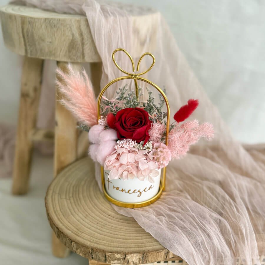 Timeless Periwinkle Pot - Red Pink