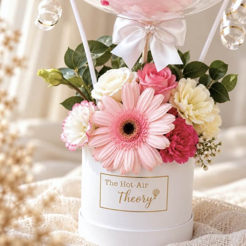 Whimsical Unicorn Hot Air Balloon (Fresh Flower)
