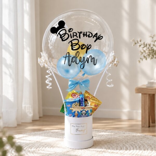 Blue Hearty Snack Box Hot Air Balloon