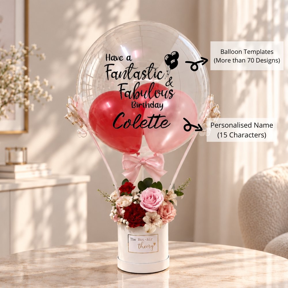 Monthly Flora Hot Air Balloon (Oct)
