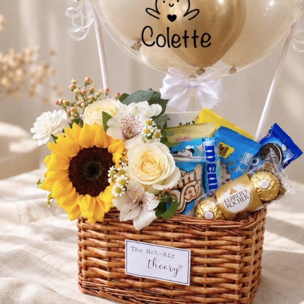 Flower x Snacks (Blue) Hamper