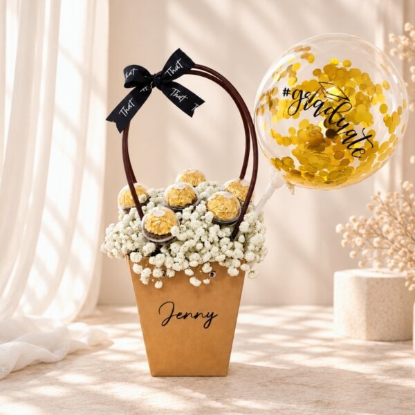 FloraBag - Rocher w/ Baby Breaths
