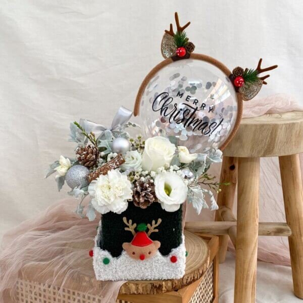 Silver Noel Bloom Box