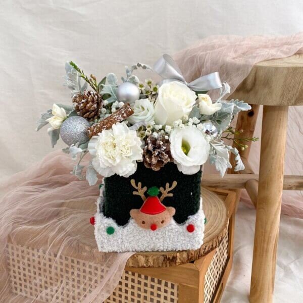 Silver Noel Bloom Box