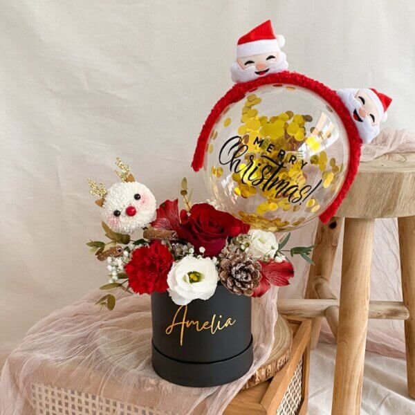 Crimson Snowfall Bloom Box