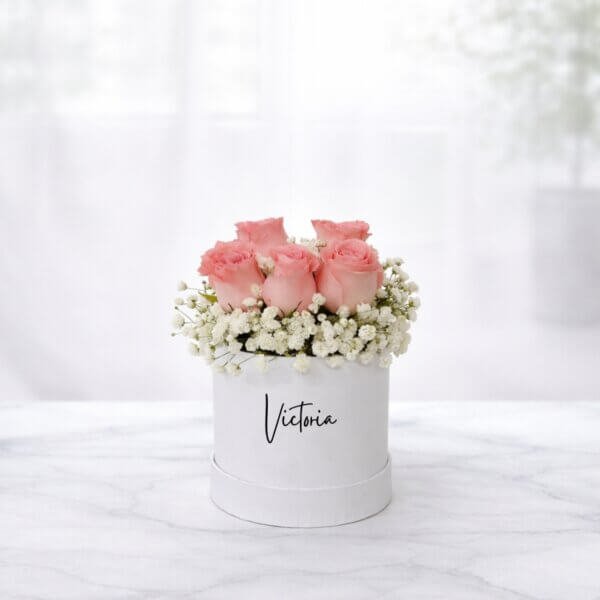 [Valentines] Diana Pink Roses & Baby Breaths Bloom Box