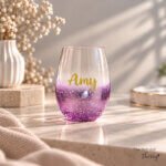 Round Glass Collection - Purple