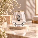 HexaGlow Collection - Clear with Gold Rim
